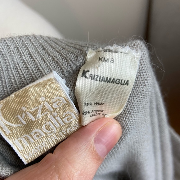 Krizia Maglia Wool Angora Skirt - Picture 4 of 8